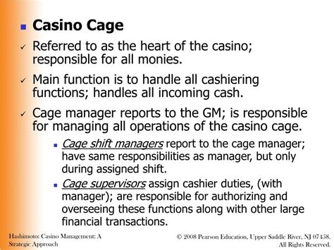 casino cage operations